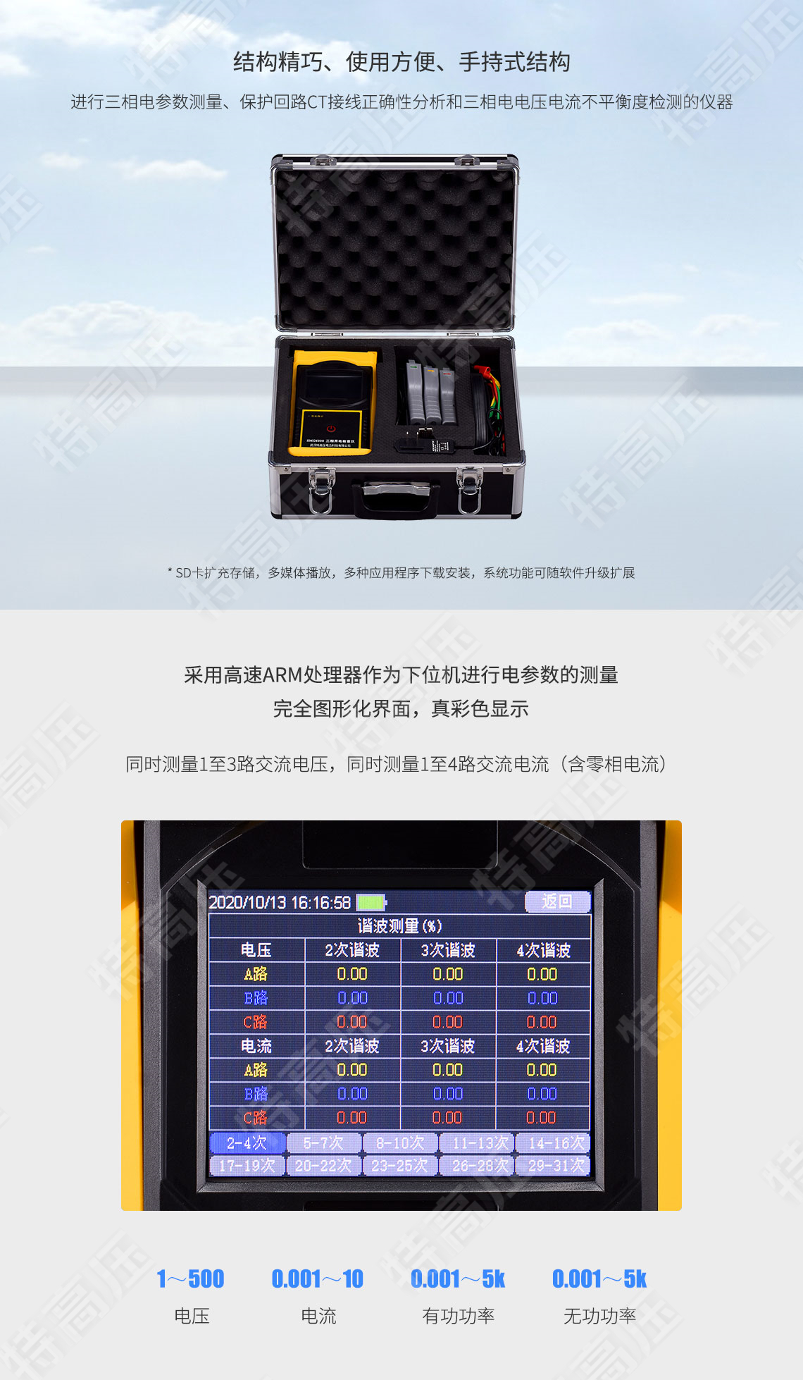 SMG6000 三相用電檢查儀(圖2)